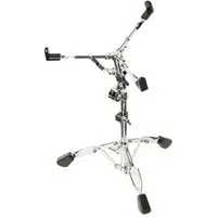 FAME Musikinstrumentenständer, (SDS7000 Snare-Ständer Doppelstrebig Verchromt Stufenlos Einstellbare Korbgröße Faltbares Design Griffige Einstellschraube Massive Hartgummi Standfüße Neigungswinkel Einstellbar Gummierte Haken, Hardware, Snareständer),