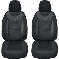 BREMER SITZBEZÜGE Autositzbezug für Opel Zafira Bj 2005-14 (G102), Set, 2-tlg., Schonbezüge Sitzbezüge Fahrer und Beifahrer, in Schwarz