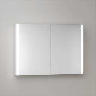 KEUCO Royal Atlas LED Spiegelschrank 100 x 71 x 12,7 cm mit 2 Türen, Aufputz 211201450042