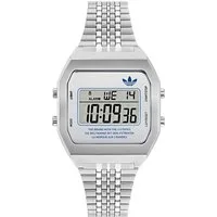 adidas Originals Digitaluhr DIGITAL TWO AOST235542I, Armbanduhr, Quarzuhr, Damenuhr, Herrenuhr, unisex, Edelstahlarmband