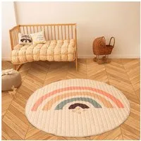 Krabbeldecke Gesteppte Baby 150cm – extra dicke 1,5cm weiche, Hakuna Matte, Spielmatte mit rutschfester Unterseite zum Krabbeln