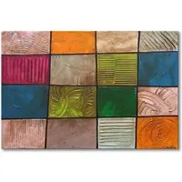 WandbilderXXL Gemälde Facets 120 x 80 cm, Abstraktes Gemälde, handgemaltes Unikat