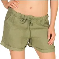 malito more than fashion Leinenhose malito Damen Shorts aus Leinen, lässige Bermuda, Pants für den Stran Damen Short aus Leinen