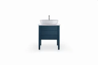 Duravit Luv Konsolenwaschtischunterbau bodenstehend Nachtblau Seidenmatt 638x450x743 mm - LU95650989 LU956509898