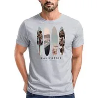 Neverless Print-Shirt Herren T-Shirt California Surf Paradise Surfboards Grafik Foto Print mit Print