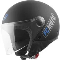 FC-Moto Motorradhelm Square-RS Jethelm, herausnehmbares Innenfutter