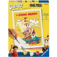 Ravensburger Malen nach Zahlen CreArt, One Piece - Das Piratenschiff Flying Lamb (Going Merry), Made in Europe