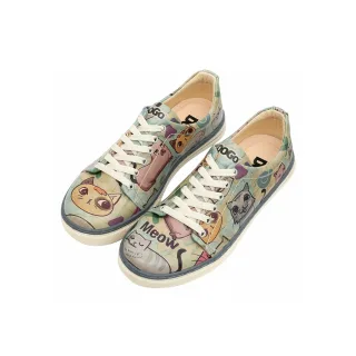 DOGO Sneaker "Classic Schnürsneaker Cats Of The World Damen Sneaker" Handgefertigt