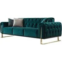 Villa Möbel Sofa Nova, 3-Sitzer 1 Teile, mit Relax-/Bettfunktion durch umklappbare Rückenlehne