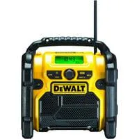 Akku- und Netz-Radio DCR020-QW, Baustellenradio gelb/schwarz, UKW, DAB+, AUX, USB