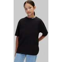 Calvin Klein Jeans T-Shirt Reine Baumwolle, Regular Fit, Logoschriftzug am Ausschnitt