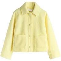 Next Kurzmantel Strickjacke mit Knöpfen und Kragen (1-tlg)