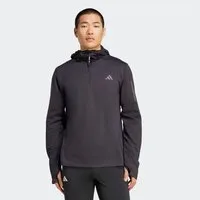 adidas Performance Laufshirt OWN THE RUN WINTERIZED HOODIE MIT HALBEM REISSVERSCHLUSS