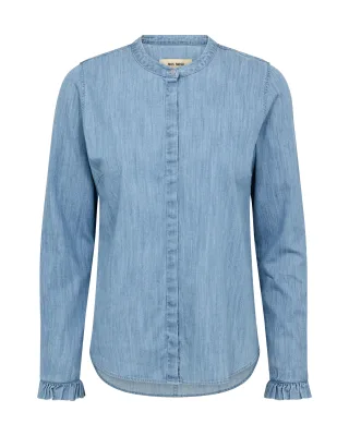 MOS MOSH - MMMattie Denim Shirt mid blue - Gr. - XS