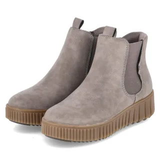 Rieker Chelsea Boots  Grau - Gr. 36 -  Textil