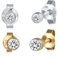Elli Ohrring-Set 925 Sterling Silber, mit Kristallen von Swarovski®