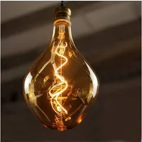 Nettlife LED-Leuchtmittel E27 4W 2200K Große Goldfarbe Dekorative Beleuchtung, E27, Warmweiß, für Kronleuchter, Wandleuchter, Tischlampe