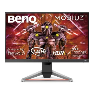 BenQ Mobiuz EX2510 [245 1.920x1.080 IPS 144Hz 2x HDMI DisplayPort 1ms Reaktionszeit höhenverstellbar] schwarz/silber