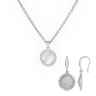 US Polo Assn Schmuck Aurore Rhodium Parure