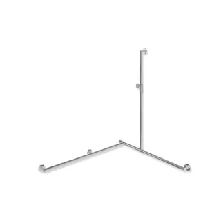 Hewi System 900 Duschhandlauf 900.35M30940 1250 x 965 x 1185 mm, Ausführung links, chrom