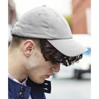 Beechfield Unisex Authentic 6 Panel Baseball Kappe (Hellgrau)