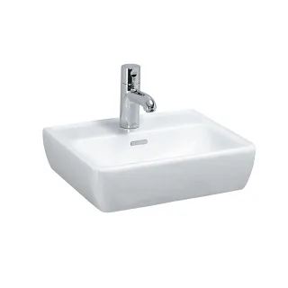 LAUFEN Handwaschbecken, LAUFEN Pro A, 450x340, 1 Hahnloch mittig, m. Überlauf, manhattan, 8119510371 H8119510371041