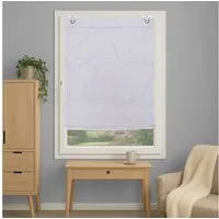 HOME WOHNIDEEN Magnetrollo ADALIA, mit Hakenaufhängung, ohne Bohren und Schrauben, bestickt
