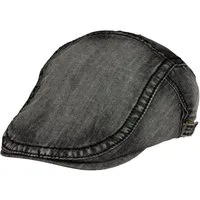Cool4 Flat Cap Schiebermütze DENIM Jeans Verstellbar