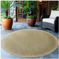 Ayyildiz Teppiche Outdoorteppich GIZA 1410, rund, Höhe: 3 mm, In- und Outdoor, Wetterfest, Wasserabweisend, robust