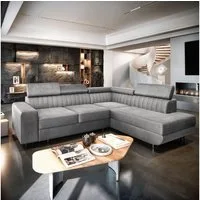 Masseno Ecksofa NOLA mit Schlaffunktion L-Form, Sofa mit Bettkasten