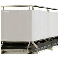 Sol Royal Balkonsichtschutz Balkon Sichtschutz blickdichte Balkonumspannung 90x300 cm, Weiß Schutz für Balkon Geländer Sichtschutz Abdeckung mit Ösen und Kordel