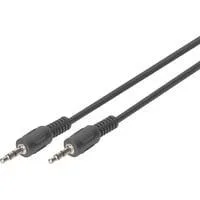 Audio-Anschlusskabel 3,5mm Klinke, Stereo schwarz, 2,5 Meter