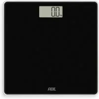 ADE Personenwaage Digitale Körperwaage mit großem LED Display, Wiegefläche aus gehärtetem Sicherheitsglas mit Tragkraft bis 180kg