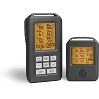 BURNHARD® Grillthermometer Digitales BBQ Thermometer, inkl. 4 Sonden