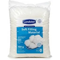 Landster Kissenfüllung Watte Füllwatte Bastelwatte Kissenfüllung Füllmaterial hochflauschig, Füllwatte für Kuscheltiere, Füllmaterial, Waschbar bis 95 Grad