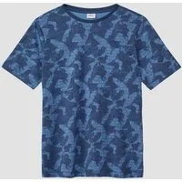 s.Oliver Kurzarmshirt T-Shirt T-Shirt mit All-over-Print