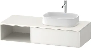 Duravit Zencha Konsolenwaschtischunterbau wandhängend Weiß n/a & Supermatt 1300x550x281 mm - ZE48190 ZE4819064840000