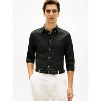 Tommy Hilfiger Langarmhemd LINEN BLEND SOLID BTD Regular Fit Leinen