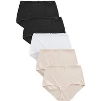 Next Taillenslip Maxi-Slips mit hohem Baumwollanteil, 5er-Pack (5-St)