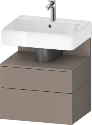 Duravit Qatego Waschtischunterbau wandhängend Basalt Matt 590x470x590 mm - QA4393043430010 QA4393043430010