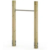 Wickey Turnreck FIT Tumble 201 - Kinderreckstange für den Garten, (Montagehöhe (90 - 140 cm) individuell anpassbar, 201-St., - Komplettset Inkl. Schrauben & Befestigungsmaterial zur Montage), mitwachsend, extrem witterungsbeständig, 100 kg Belastbar