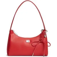 Tommy Jeans Schultertasche TJW CITY CHARM SHOULDER BAG, Damen Schultertasche, Henkeltasche mit farbigem Schmuckelement