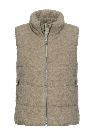 camel active - Teddy Weste mit Reißverschlusstaschen sage - Gr. - 44