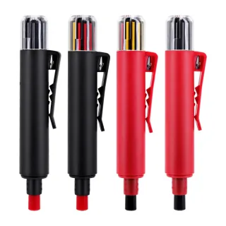 3-in-1 Carpenter Pencil Set Long Nose 44mm Deep Hole Marker Built-in Sharpener Pocket Clip 12 Leads Construction Woodwor