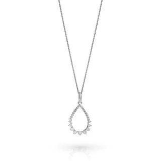Orphelia 'Petal' Damenkette mit Anhänger aus 925er Sterlingsilber – Silber ZH-7564