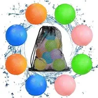 FELIXLEO Wasserhahnfilter 8 Stück Silikon Wasserbomben selbstschließend befüllbar