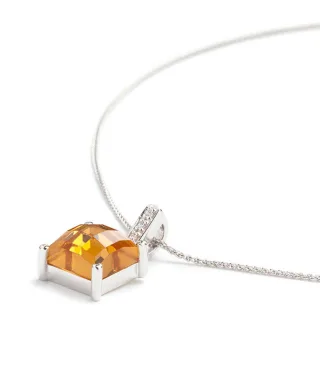 Orphelia Damen-Kette aus 925er Sterlingsilber mit Anhänger – Silber ZH-4629