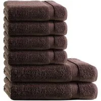 TRENDBUY24 Handtuch Set 6-TLG Premium Frottee Handtücher Duschtücher Set 100% Baumwolle, (Handtuch und Duschtuch, 6-St), schnell trocknend