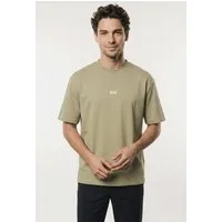 HUGO T-Shirt Nalono mit Logodruck, Oversized Look mit Backprint