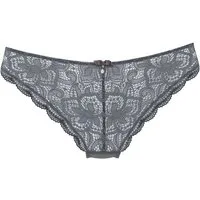 LASCANA Tanga Nikoletta mit feiner Zierschleife und Accessoire in Perlenoptik